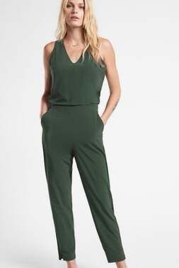 Athleta Brooklyn Jumpsuit in Green, Sz 8T